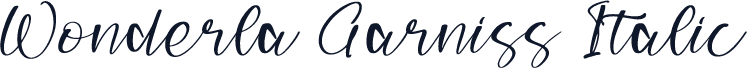 Wonderla Garniss Italic