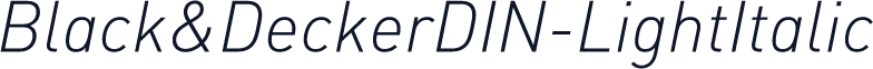 Black&DeckerDIN-LightItalic