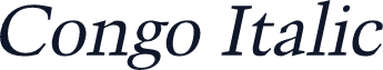 Congo Italic