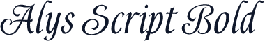 Alys Script Bold