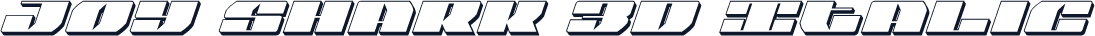 Joy Shark 3D Italic