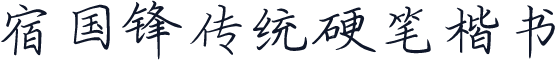宿国锋传统硬笔楷书