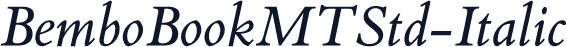BemboBookMTStd-Italic