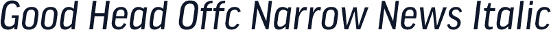 Good Head Offc Narrow News Italic