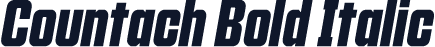 Countach Bold Italic