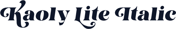 Kaoly Lite Italic