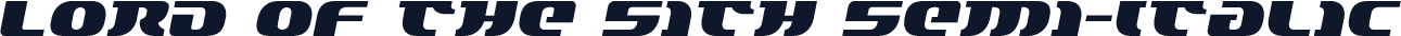 Lord of the Sith Semi-Italic