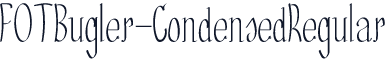 FOTBugler-CondensedRegular