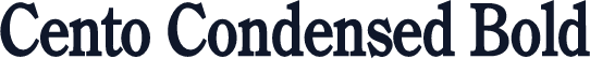 Cento Condensed Bold
