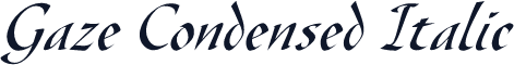 Gaze Condensed Italic