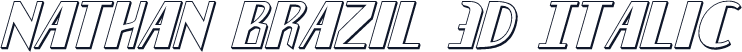 Nathan Brazil 3D Italic
