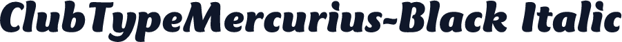 ClubTypeMercurius-Black Italic