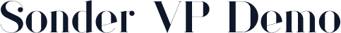 Sonder VP Demo