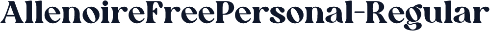 AllenoireFreePersonal-Regular