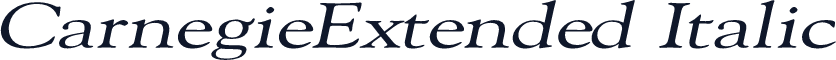 CarnegieExtended Italic
