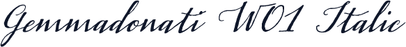 Gemmadonati W01 Italic