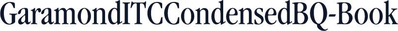 GaramondITCCondensedBQ-Book
