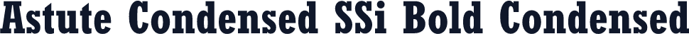 Astute Condensed SSi Bold Condensed
