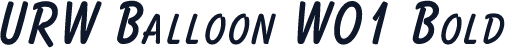 URW Balloon W01 Bold