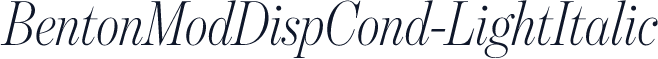 BentonModDispCond-LightItalic