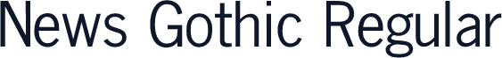 News Gothic Regular