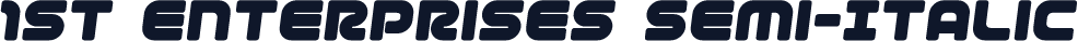1st Enterprises Semi-Italic