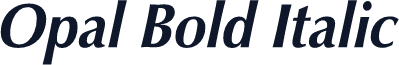 Opal Bold Italic