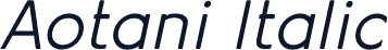 Aotani Italic