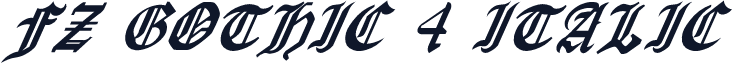 FZ GOTHIC 4 ITALIC