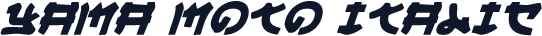 Yama Moto Italic