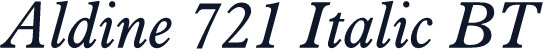 Aldine 721 Italic BT