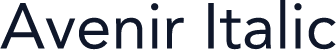 Avenir Italic