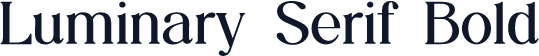 Luminary Serif Bold