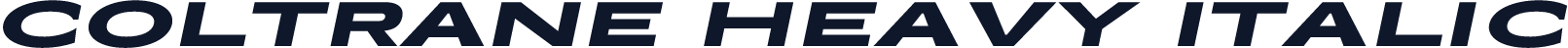 Coltrane Heavy Italic