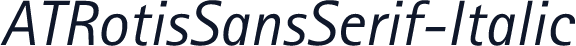 ATRotisSansSerif-Italic