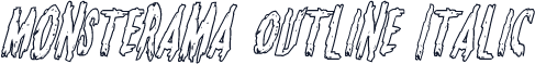 Monsterama Outline Italic