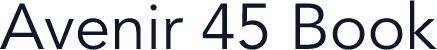 Avenir 45 Book