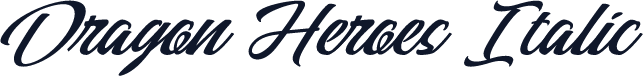 Dragon Heroes Italic