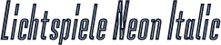 Lichtspiele Neon Italic