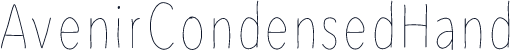 AvenirCondensedHand