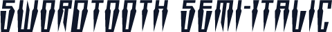 Swordtooth Semi-Italic
