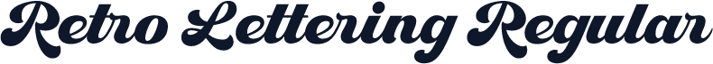 Retro Lettering Regular