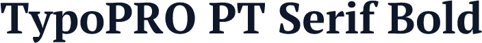 TypoPRO PT Serif Bold