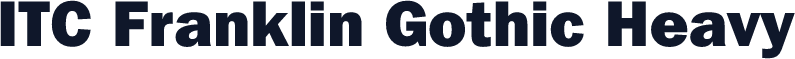 ITC Franklin Gothic Heavy