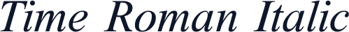 Time Roman Italic
