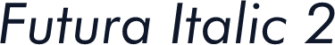 Futura Italic 2