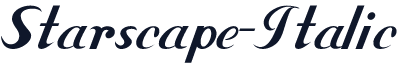 Starscape-Italic