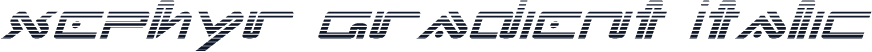 Xephyr Gradient Italic