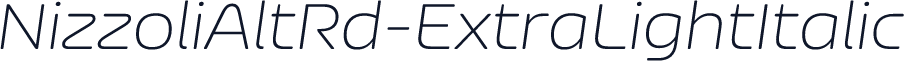 NizzoliAltRd-ExtraLightItalic