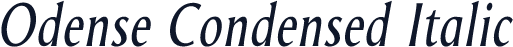 Odense Condensed Italic
